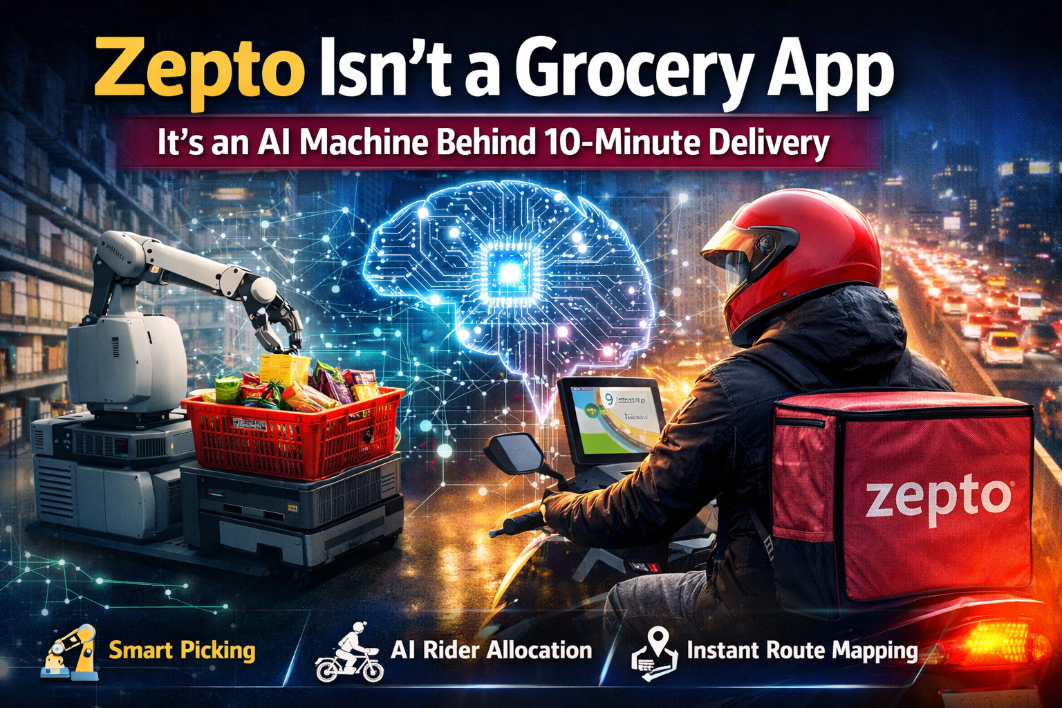 Zepto Isn’t a Grocery App — It’s India’s Hidden AI Machine Behind 10-Minute Delivery