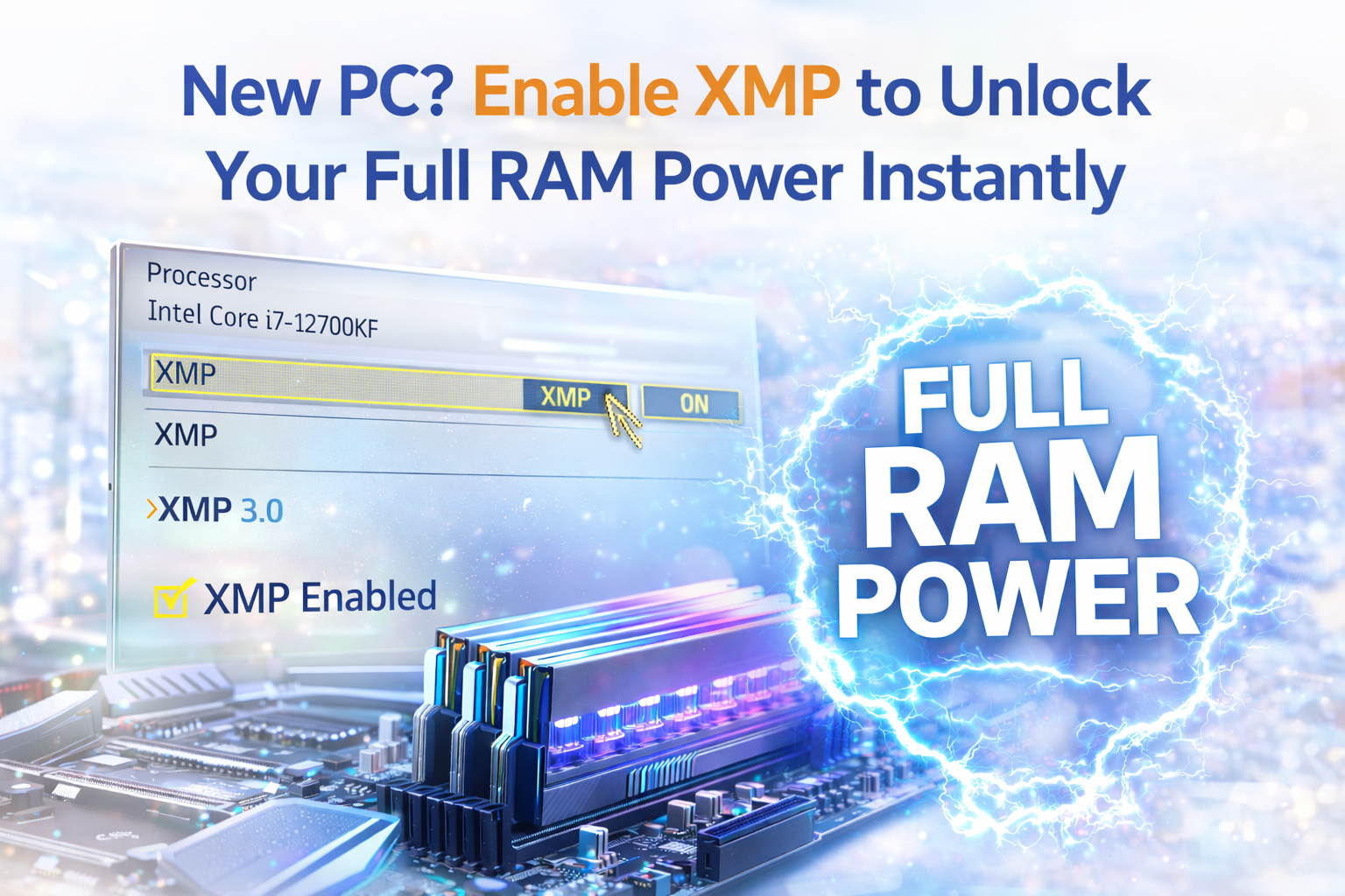 New PC? Enable XMP to Unlock Your Full RAM Power Instantly