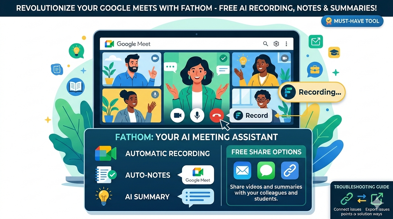 Google Meet Auto Recording Free? Fathom Hidden Fix & Smart Setup Guide