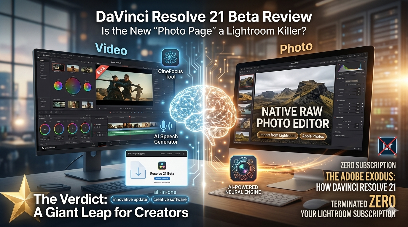 The Adobe Exodus: How DaVinci Resolve 21’s “Photo Engine” Just Terminated Your Lightroom Subscription